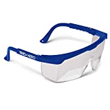 KMD Aero Aviation Flight Training Glasses - IFR Certified View Limiting Device for Pilot Training & Simulation of Instrument Meteorological Conditions - Frosted Adjustable Polycarbonate Frames (Blue)