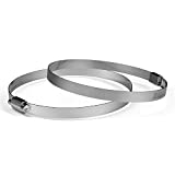 AC Infinity Stainless Steel Duct Clamps, 6-Inch (Pack of 2) for Ducting, Heating, Cooling, Exhaust, Ventilation