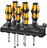 Wera - 5018282001 932/6 Kraftform Plus Screwdriver Set and Rack, 6-Pieces