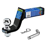 KAITWOSON Trailer Hitch Ball Mount, Towing hitches with 2 inch Hitch Ball, 4 Drop, Fits 2 Inch Receiver, Hollow Shank Ball Hitch