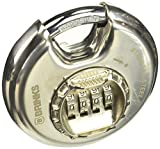 BRINKS 173-80051 Stainless Steel Resettable Combination Discus Padlock, 80 mm