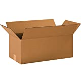 Tape Logic TL20108 Long Corrugated Boxes, 20" x 10" x 8", Kraft (Pack of 20)