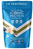 ICONIC Protein Powder, Vanilla Bean - Sugar Free, Low Carb Protein Powder - Lactose Free, Gluten Free, Non-GMO, Kosher - 20g Grass Fed Whey & Casein Protein - Keto Friendly, 1 lb. Pouch (18 Servings)