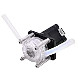 INTLLAB High Flow Corrosion Resistant Vacuum Peristaltic Self-Priming Pump with Stepper Motor 12V/24V High Flow Peristaltic Pump, DP-520-48S