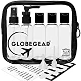 Travel Bottles & TSA Approved Clear Quart Size Bag Empty for Toiletries and Liquid with Leak-Proof Containers & Accessories (model GG2)