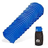 The Yekka by Rakaia Designs, 2 Air Chamber Lightweight Camping Sleeping Pad - Mat,Ultralight 19 Oz, Most Reliable Pad for Backpacking, Hiking Air Mattress - Inflatable & Compact, Camp Sleep Pad