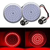 2” 1157 Rear LED Turn Signal Lights Kit with Bullet Style Running Lights Brake Light Compatible with Dyna Softail Touring Sportster Street Glide Road King 2011-2021
