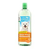 TropiClean Fresh Breath Oral Care Water Additive Supports Skin Health for Dogs, 33.8oz - Dental Health Solution - Supplements Support Skin Health - VOHC Accepted - Made in USA
