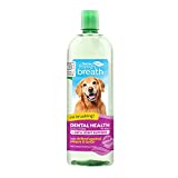 TropiClean Fresh Breath Oral Care Water Additive Plus Hip & Joint for Dogs, 33.8oz - Dental Health Solution - Contains Hip & Joint Supplements - VOHC Accepted - Made in USA
