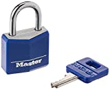Master Lock 1 3/16" Covered Brass Blue 1-Pack