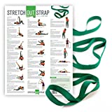 OPTP The Original Stretch Out Strap with Exercise Poster  Made in The USA Stretching Strap and Yoga Strap for Stretching, Physical Therapy Exercise and Flexibility