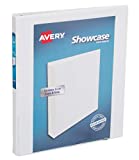 Avery Economy Showcase View 3 Ring Binder, 1/2 Inch Round Rings, 1 White Binder (19551)