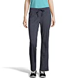 Hanes Women's French Terry Pant, Navy Heather, Large