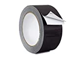 WOD AF-20A-B Black Matte Aluminum Foil Tape General Purpose Non Reflective Hot & Cold Shield Resistant - Good for HVAC, Air Ducts, Insulation, Metal Repair: 2 in. x 27 yds. (Pack of 1)