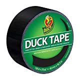Duck 1265013 Color Duct Tape, Single Roll, Black