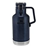 Stanley Classic Easy-Pour Growler 64oz, Insulated Growler Keeps Beer Cold & Carbonated made with Stainless Steel Interior, Durable Exterior Coating & Leak-Proof Lid, Easy to Carry Handle