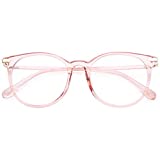 Gaoye Blue Light Blocking Glasses, Retro Round Eyeglasses Frames Anti UV Ray Filter Computer Glasses for Women (Pink)