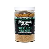 Pork King Good Italian Pork Rind Crumbs (Low Carb Keto Diet)! Perfect For Ketogenic, Paleo, Gluten-Free, Sugar Free and Bariatric Diets. 0 Carbs!