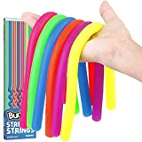 BunMo Stretchy Strings Fidget Toys 6PK - Christmas Stocking Stuffers - Calming Stocking Stuffers Stress and Anxiety Toys - Ideal Boys Stocking Stuffers or Girls Stocking Stuffers