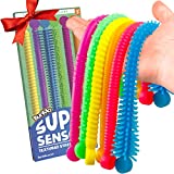 Fidget Toys and Sensory Toys by BUNMO - Textured Stretchy Strings and Super Sensory Fidget Toys. Fidget Toys for Adults and Kids. Ideal Stocking Stuffers & Stocking Stuffers for Teens - 6 Pack