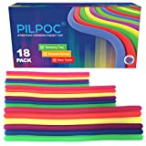 PILPOC Stretchy Strings Noodles Sensory Silent Fidget Toy (18 Pack) - Stress Anxiety Reliever, for ADHD, Autism, Sensory Issues, Relax, Increase Focus, Non Toxic, Washable, Durable Silicone