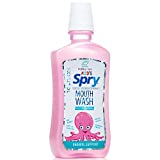 Spry Kids Mouthwash, Xylitol Mouthwash Alcohol Free with Enamel Support, Natural Bubble Gum - 16 fl oz (Pack of 1)