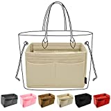 OMYSTYLE Purse Organizer Insert for Handbags, Felt Bag Organizer for Tote & Purse, Tote Bag Organizer Insert with 5 Sizes, Compatible with Neverfull Speedy and More