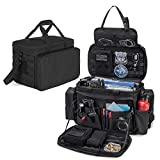 Trunab Patrol Bag Police Gear Bag Car Front Seat Organizer for Law Enforcement Military Duty Bag with 15.6 Laptop Sleeve, Drinks Holder, MOLLE Strips, Fits Vehicle Passenger Seat