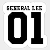 General Lee - Sticker Graphic - Car Vinyl Sticker Decal Bumper Sticker for Auto Cars Trucks