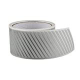 JINBING 2" Safety Silver Reflective Iron on Fabric Clothing Tape Stripe Heat Transfer Vinyl Film M02 (2" x 33ft)