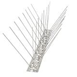 Bird Blinder Stainless Steel Bird Spikes for Pigeons and Other Small Birds – Industrial 4" Wide Design Contains no Plastic - (11 Foot Coverage)