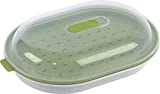 GoodCook BPA-Free Plastic Microwave Vegetable and Fish Steamer, Green