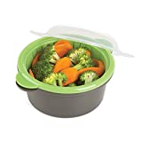 Progressive International Mini Microwave Steamer, Gray