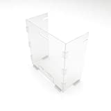 Sneeze Guard, Plexiglass Barrier for Counter, Portable Desk dividers for Office and School, Acrylic Plexiglass Shield with Handle and Flap by ArleeYa, Clear