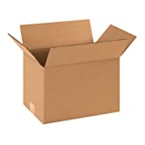 Aviditi 1288 Corrugated Cardboard Box 12" L x 8" W x 8" H, Kraft, for Shipping, Packing and Moving (Pack of 25)