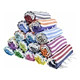 Havluland - Set of 6 - Sale Beach Towel 100% Turkish Cotton Super Soft - Lightweight - Absorbent and Quick Drying Bath Towels -Oversized Gym Yoga Spa Pool Travel Sandfree Beach Blanket 71"X 39"