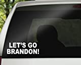 Let's GO Brandon! Decal Vinyl Sticker Auto Car Truck Wall Laptop White FJB 3.25" X 7"