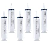 6 Pack 150ml Syringes, Large Garden Syringe for Scientific Labs, Measuring, Watering, Refilling