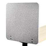 VIVO Gray Clamp-on 24 x 24 inch Privacy Panel, Sound Absorbing Cubicle Desk Divider, Acoustic Partition, PP-1-V024G