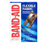 Band-Aid Brand Flexible Fabric Adhesive Bandages for Comfortable Flexible Protection & Wound Care of Minor Cuts & Scrapes, With Quilt-Aid Technology designed to Cushion Painful Wounds, Fin (Pack Of 3)