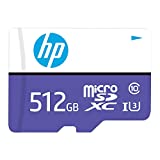 HP 512GB mx330 Class 10 U3 microSDXC Flash Memory Card - 100MB/s, Class 10, U3, 4K UHD, Full HD, UHS-I, Micro SD