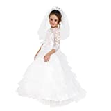 Dress-Up-America Bride Costume – Dreamy Bridal Dress With Wedding Veil For Girls