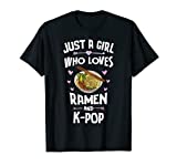 Ramen and K-Pop Graphic for Teen Girls T-Shirt