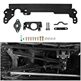 ECOTRIC Steering Box Brace Compatible with 1984-2001 Cherokee XJ Steel W/Sector Shaft Support Steel Powder Coated Black