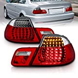 AmeriLite 2 Door L.E.D Taillights Set Red/Clear 4 Pcs For Bmw 3 Series E46 - Passenger and Driver Side (Do Not Fit Convertible)