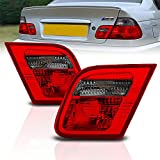 AmeriLite 2 Door Coupe Inner Taillights Red/Smoke Set For 00-03 BMW 3 Series E46 - Passenger and Driver Side