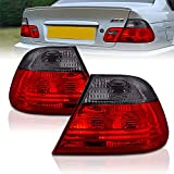 AmeriLite Smoke Red Replacement Taillights for BMW 3 Series E46 Coupe Model - Passenger and Driver Side