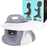 Upseat Baby Floor Seat Booster Chair for Sitting Up with Removable Tray for Meals and Playtime, Developed with Physical Therapists for Safe and Healthy Hip Development and Posture