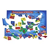 Melissa & Doug USA Map Floor Puzzle (51 pcs, 2 x 3 feet), Multi