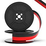 Inkvo Twin Spool Typewriter Ribbon - Red and Black Ink - Fresh Ink Replacement - Compatible with Smith Corona, Royal, Remmington, Underwood, Brother, Olivetti, Olympia, Adler and More - 1 Pack